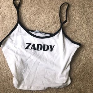 Zaddy crop top